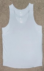 Men’s Sleeveless Tanks “Medium” Blue Linear Mesh 2 PACK All in Motion Wicking