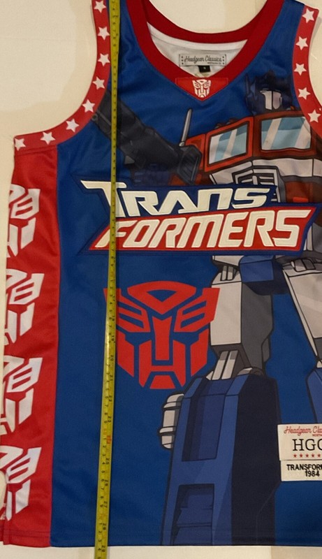 Headgear Classics Basketball Jersey Transformers Optimus Prime. Size S gallery