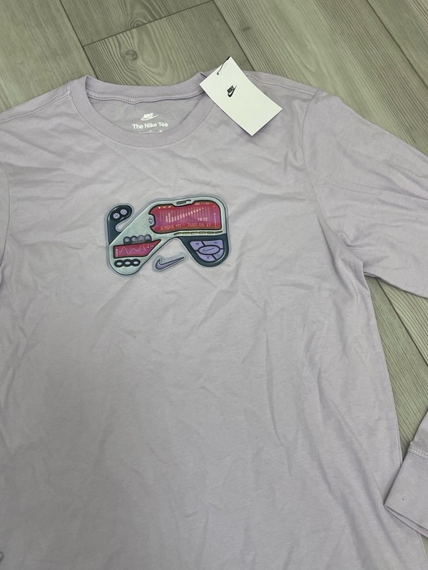 NWT Nike Sportswear Men's Small Graphic Long Sleeve Purple T-shirt HJ0588-537 gallery