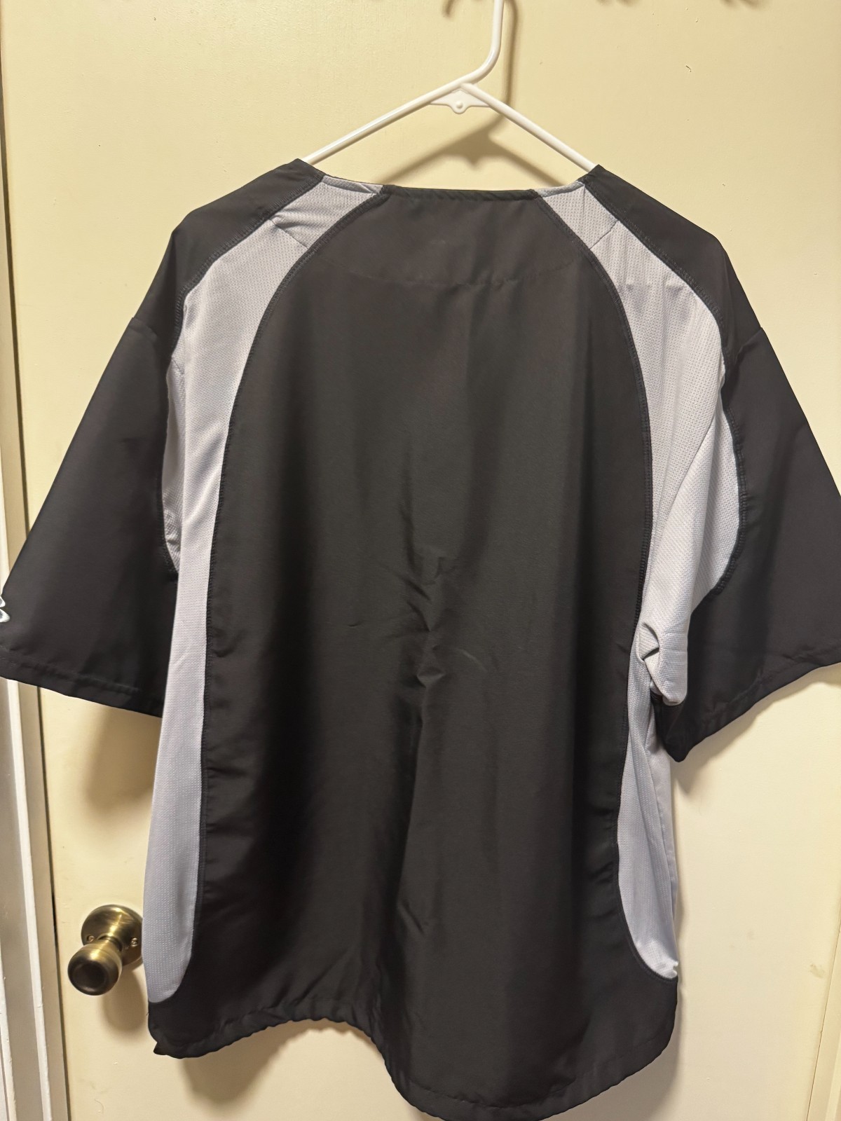 Boombah Mens Black Gray Explosion Short Sleeve 1/4 Zip Pullover Large gallery
