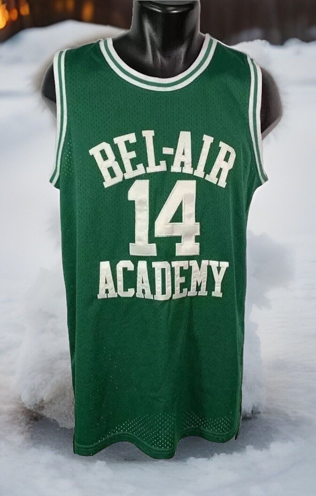 Mens Fresh Prince Of Bel Air Academy #14 Will Smith Basketball Jersey Size Small