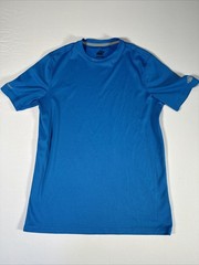 Eastern Mountain Sports Techwick Shirt Blue Short Sleeve Size Small EMS Outdoor