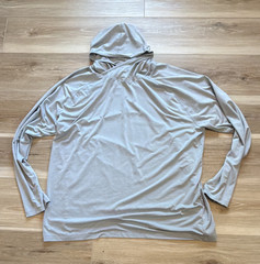 Peter Millar UPF 50+ Pullover Hoodie Gray Long Sleeve Logo 2XL Poly/Spandex