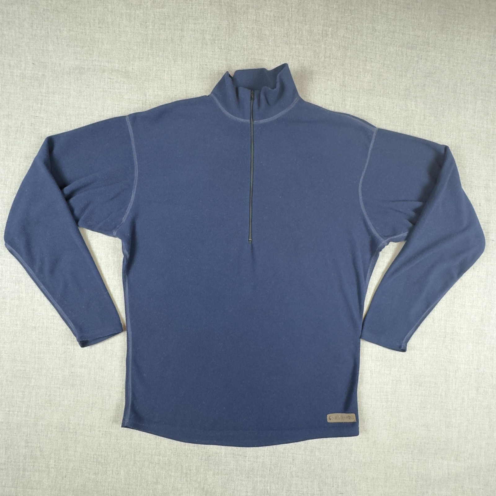 Black Diamond Pullover Mens Large Blue Fleece Half Zip Outdoors Made in Canada gallery