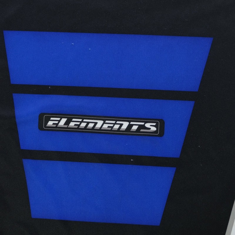 Rare VTG O'NEAL Racing Elements Motocross Dirt Bike Padded Jersey 90s Black Blue gallery