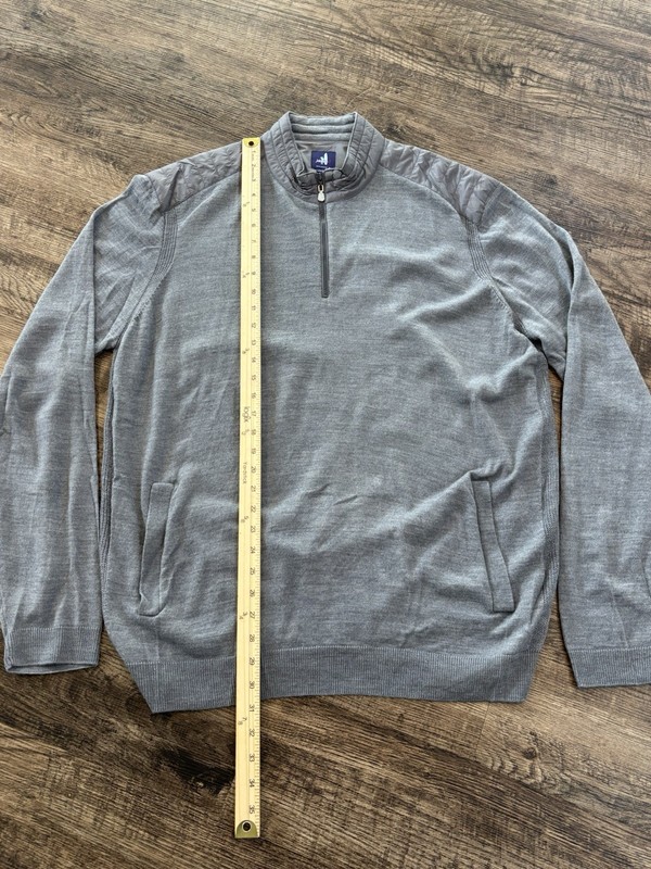 Johnnie-O Mixed Media 1/4 Zip Pullover Mens XL Gray Long Sleeve Outdoors gallery