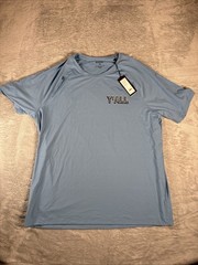 Rhone Reign Shirt Mens 2XL Blue Performance Athleisure Training Gym Stretch