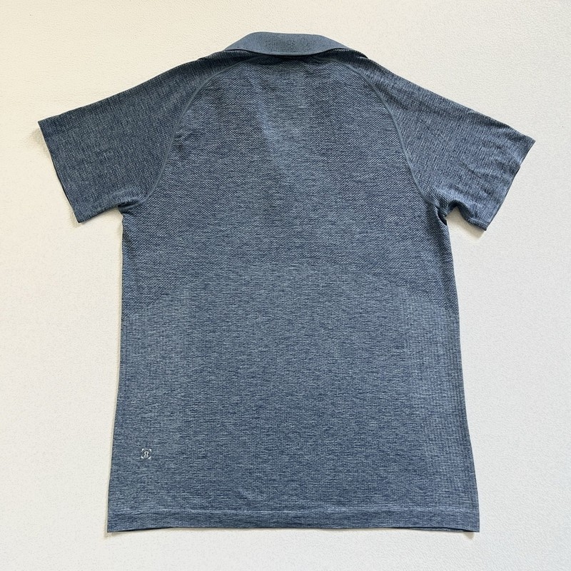Lululemon Midnight Shadow Tempest Blue Metal Vent Tech Polo Short Sleeve 2.0 M gallery