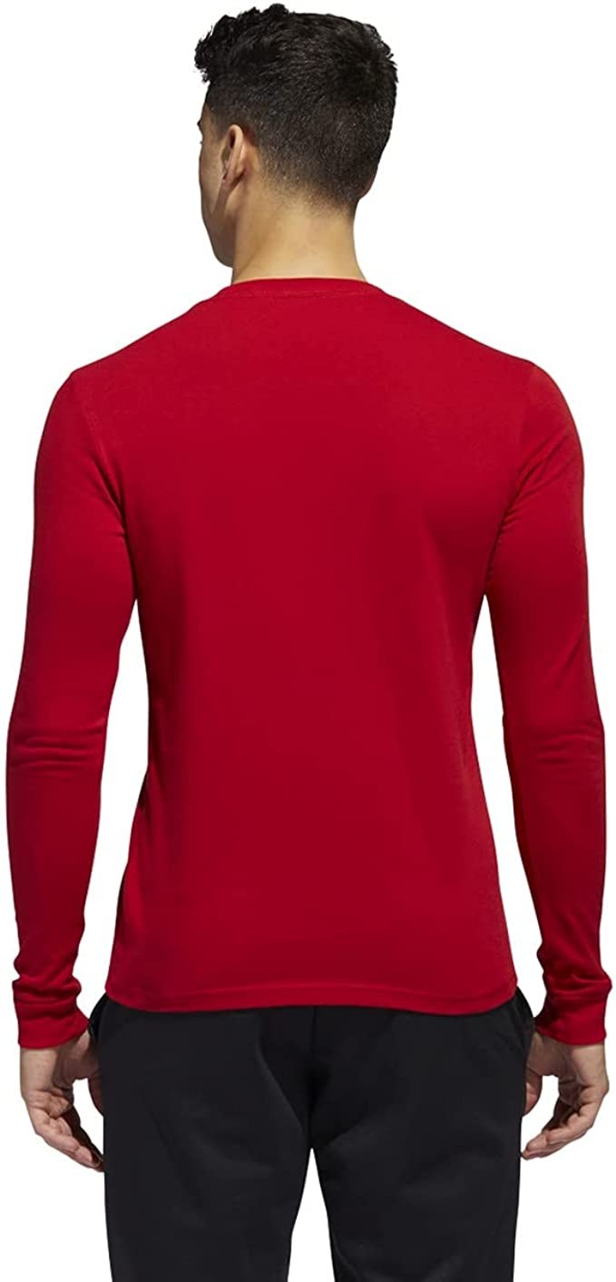 EK0199 Adidas Men's Amplifier Long Sleeve T-shirt Red M gallery