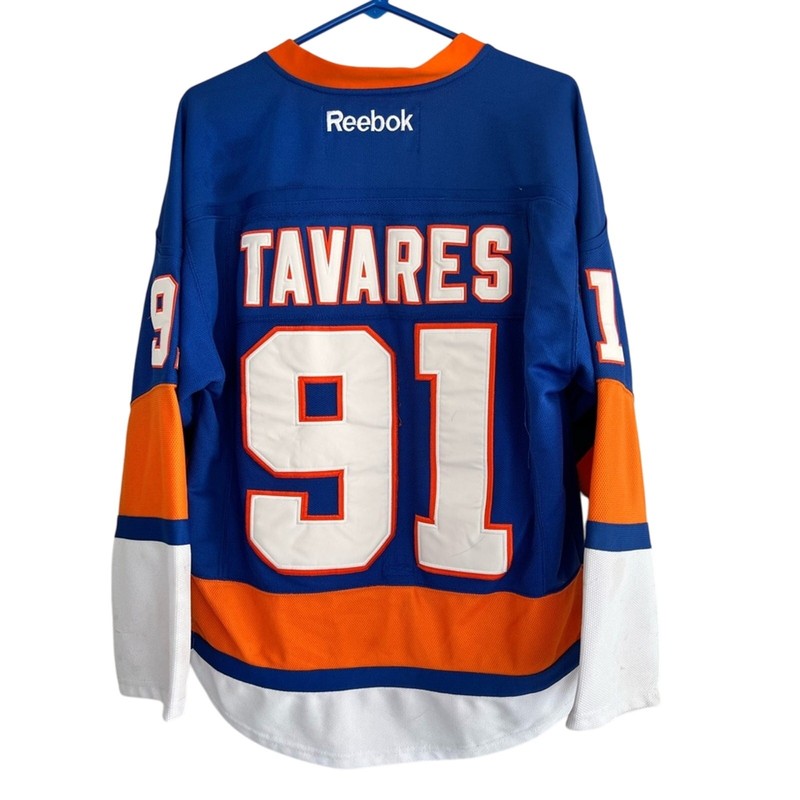 New York Islanders Authentic Reebok SEWN NUMBERS Jonathan Tavares Jersey Size 48 gallery