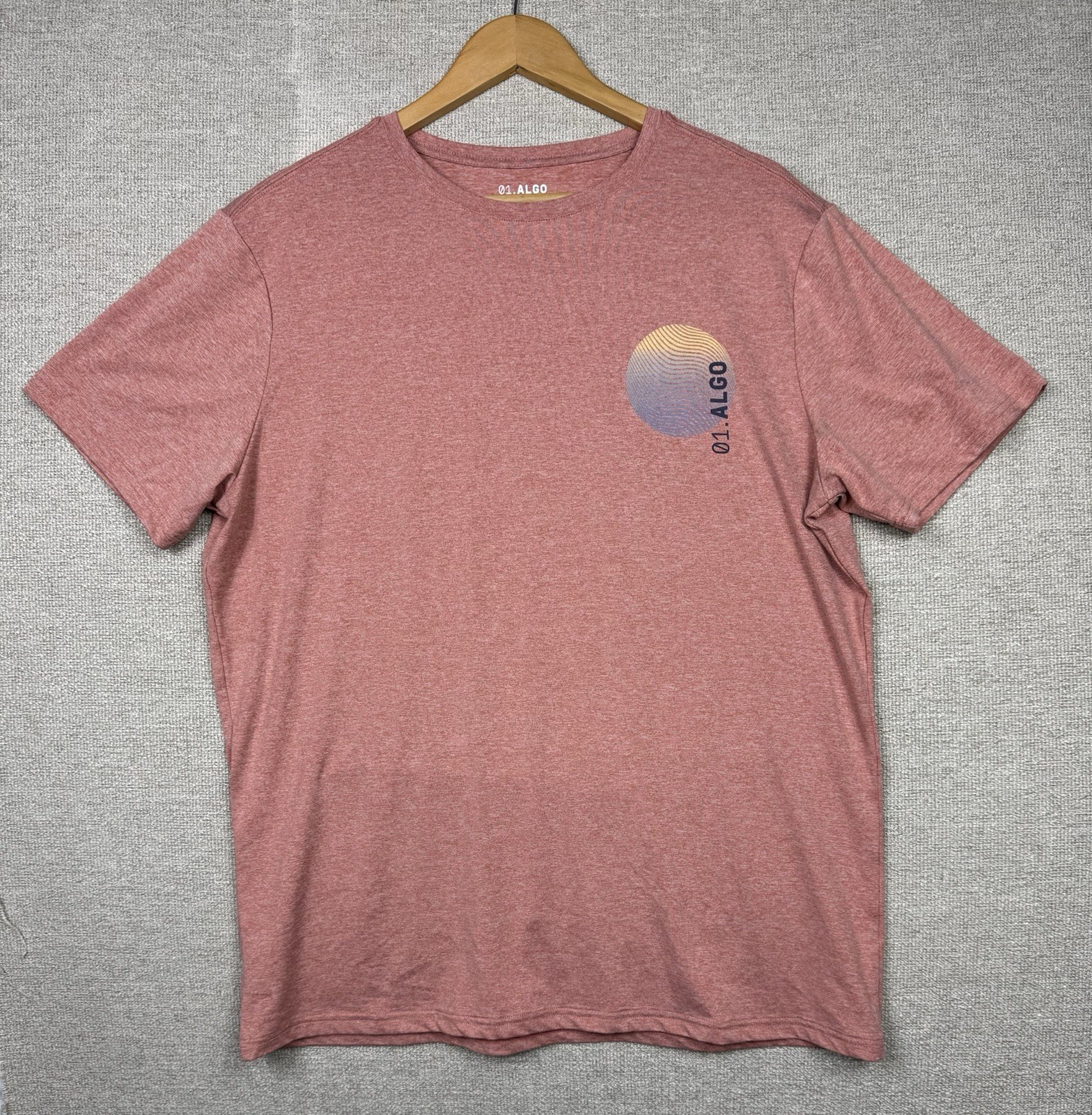 01.ALGO Performance T-Shirt Men’s Large Quick Dry UPF 40 Moisture Wicking gallery