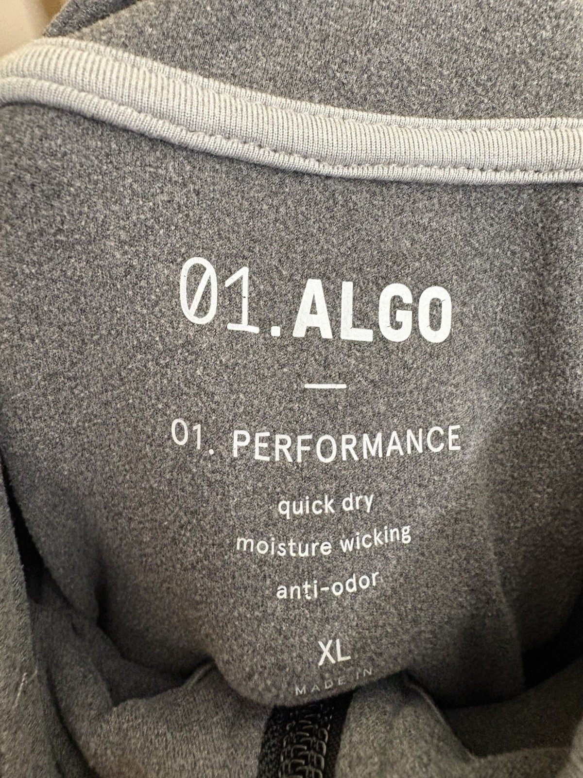 01.Algo Performance 1/4 Zip Pullover Mens size XL Moisture Wick Long Sleeve gallery