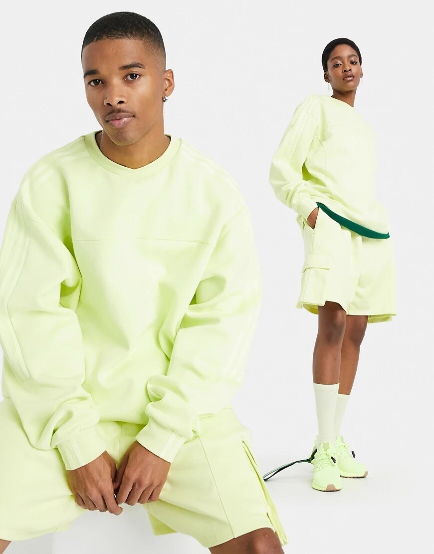 3XL ADIDAS IVY PARK 4ALL UNISEX CREW SWEATSHIRT H25162 YELLOW, NWT Sold Out RARE gallery
