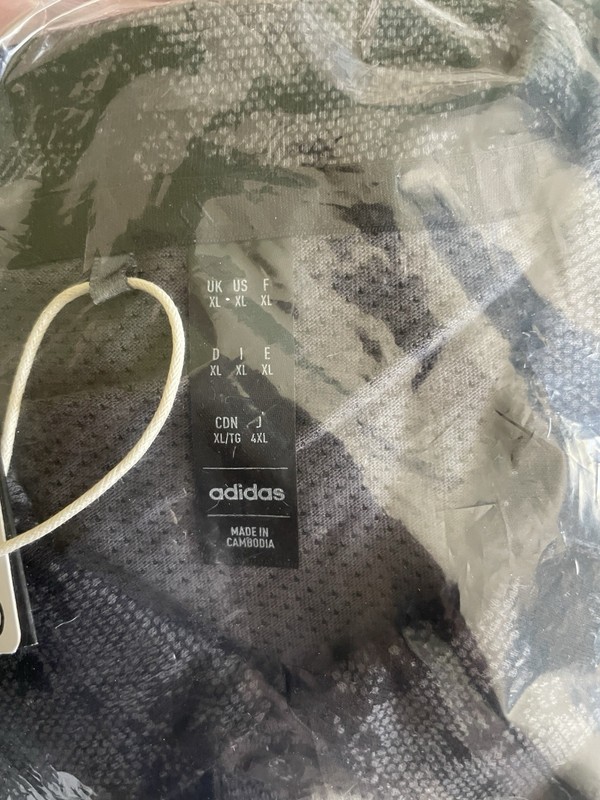 Adidas Go To Printed Mesh Polo Shirt Black Camo Size Golf Men’s XL NWT IN6413 gallery