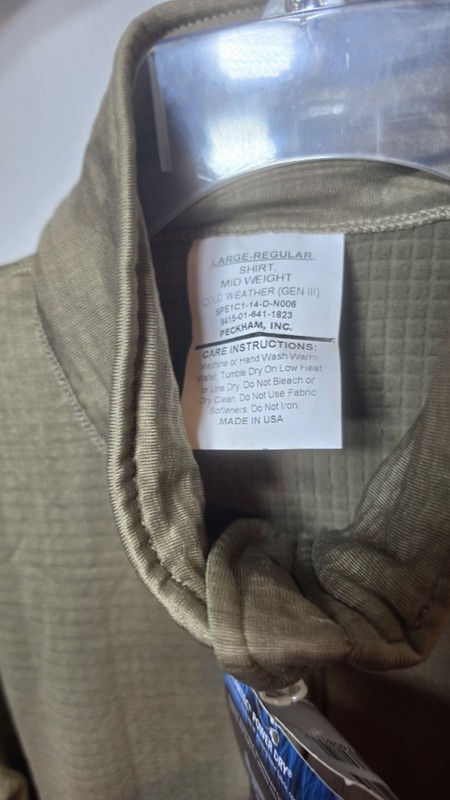 Polartec Power DryPullover Cold Weather Mens Large gallery