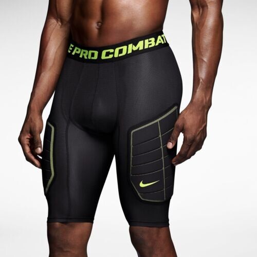NEW NIKE PRO HYPERSTRONG ELITE COMPRESSION SHORTS BLACK VOLT 618976-010 MENS 2XL gallery
