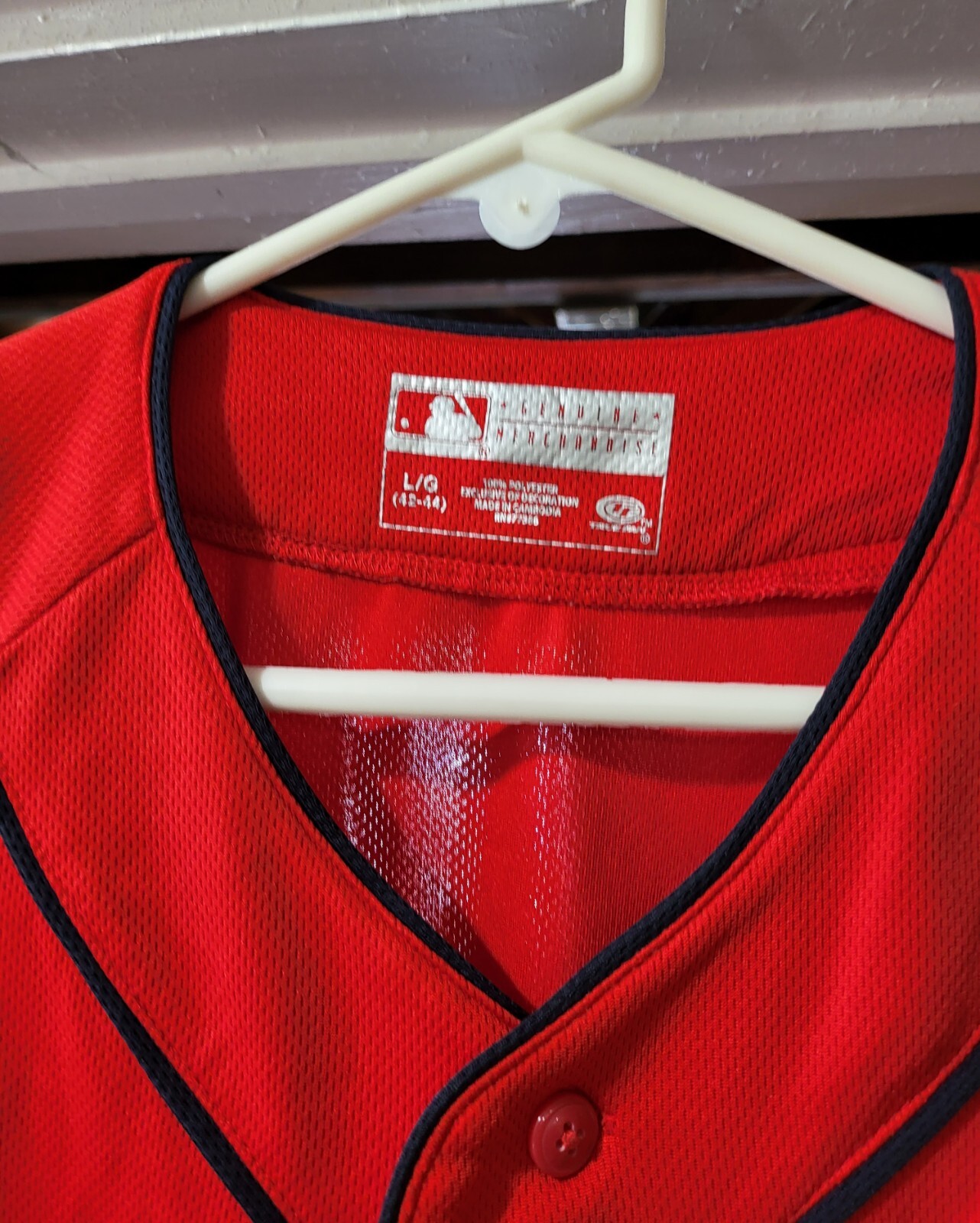 True Fan MLB Anaheim Angels Red Jersey L gallery