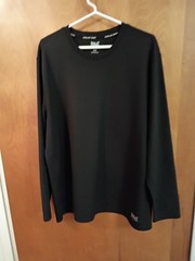 EVERLAST SPORT black long sleeve shirt men XL Moisture Wicking NICE!!!