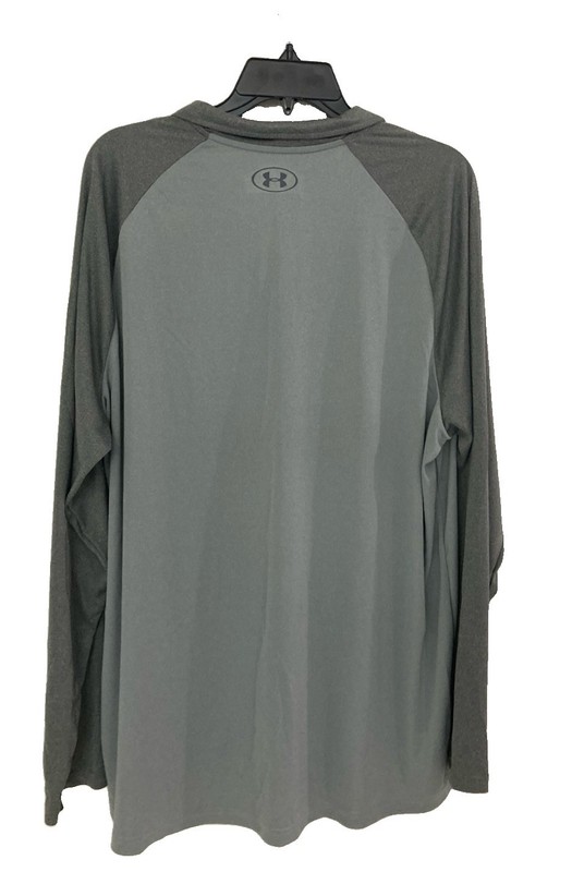 Men's Under Armour Velocity 2.0 1/2 Zip Pullover Long Sleeve Gray Size 2XL NWT gallery