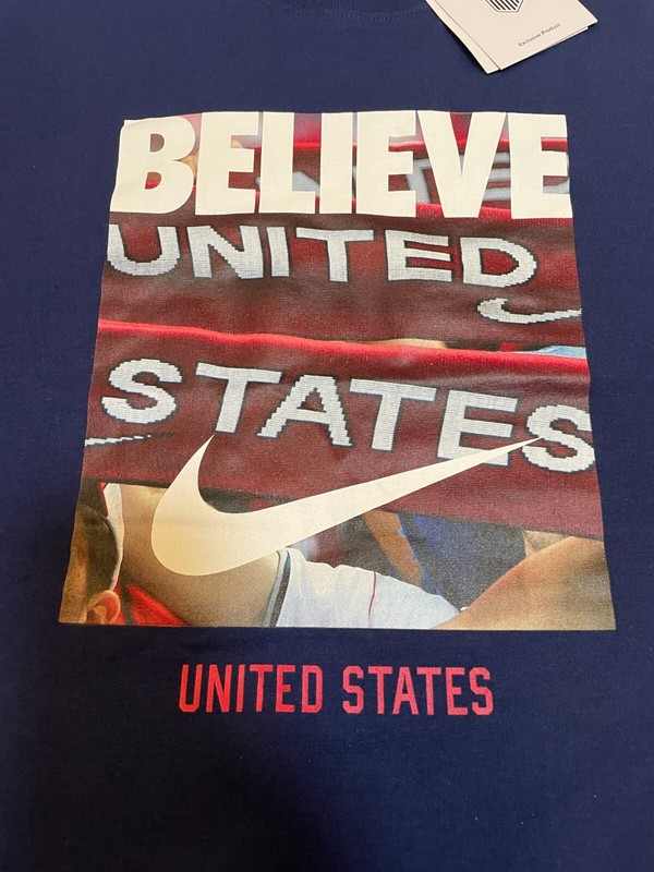 Nike USA T Shirt Mens Large USMNT Photo Graphic Tee United States Blue gallery