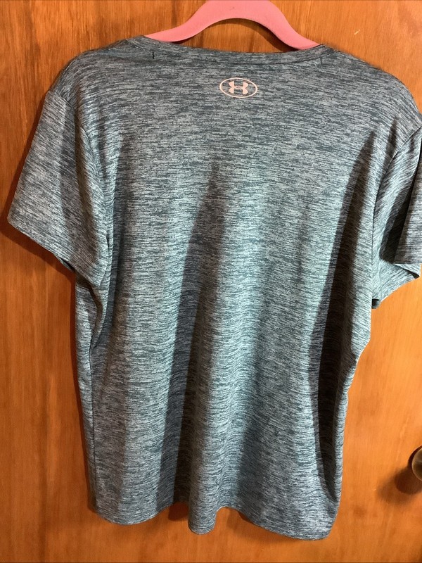 Under Armour Heatgear V- Neck Loose Fit Unisex Athletic T-Shirt XL Green gallery