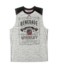 Helix Mens Renegade Whiskey Muscle Tank Top, Grey, Small