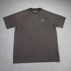 Under Armour Mens M Gray Tech Tee Shirt Short Sleeve HeatGear Gym Running Active