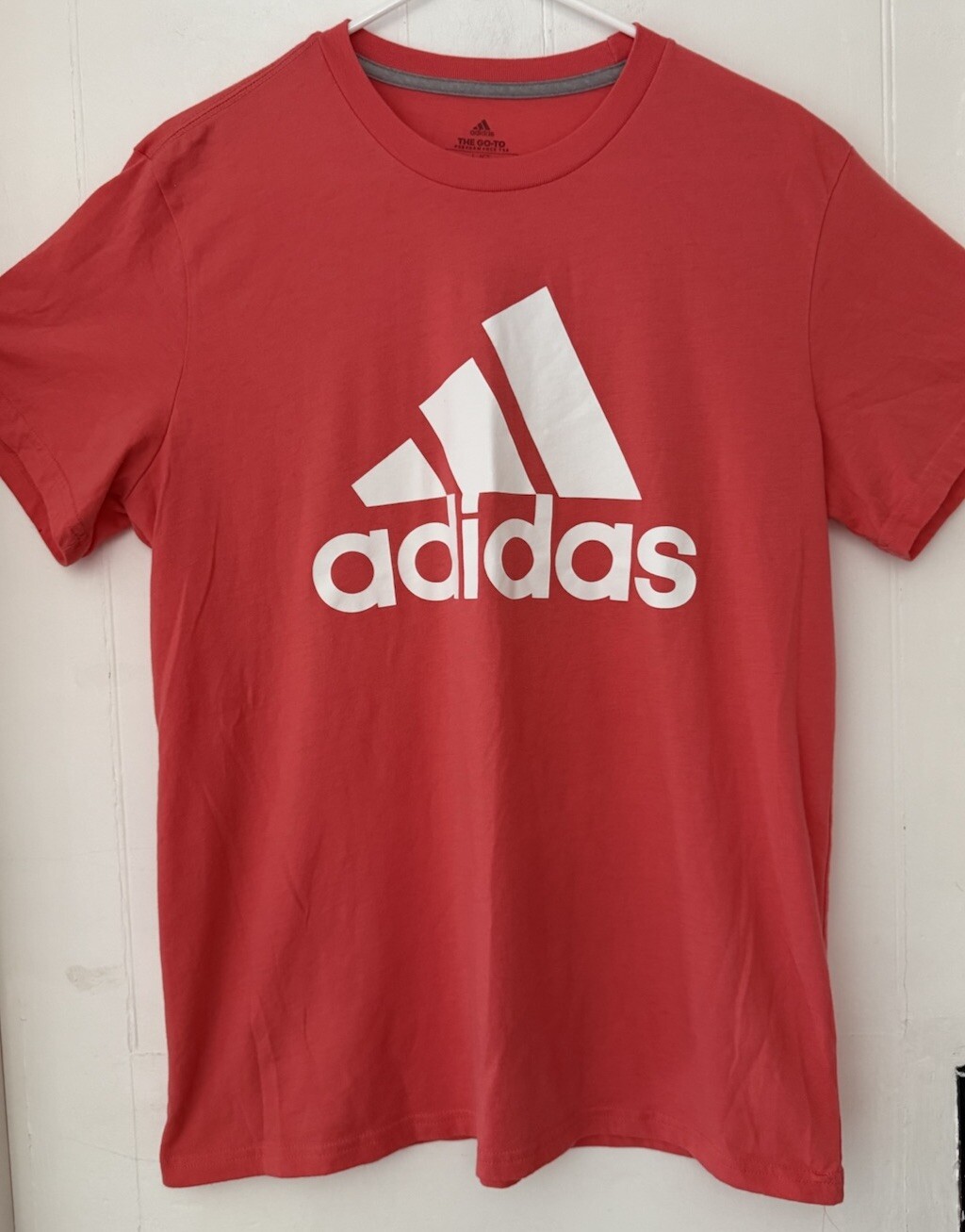 MINT adidas The Go-To Performance Tee Shirt Quick Dry MANGO Coral Men's L gallery