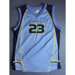 Vintage Jordan 23 Basketball Jersey Mens XL Light Blue Navy Mesh Tank Top