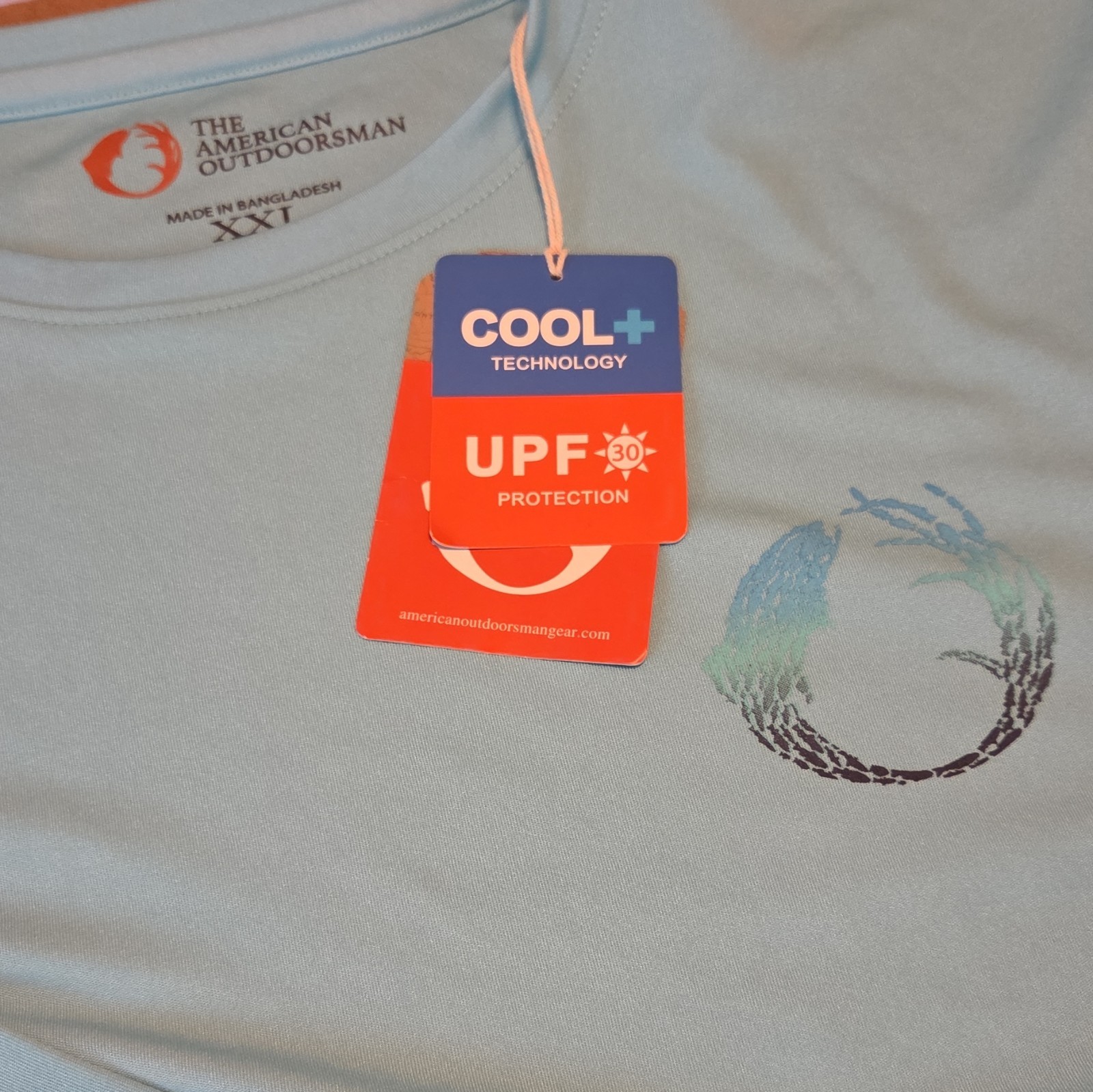 The American Outdoorsman Men’s XXL Blue Polyester Long Sleeve Crew UPF 30 Tee gallery