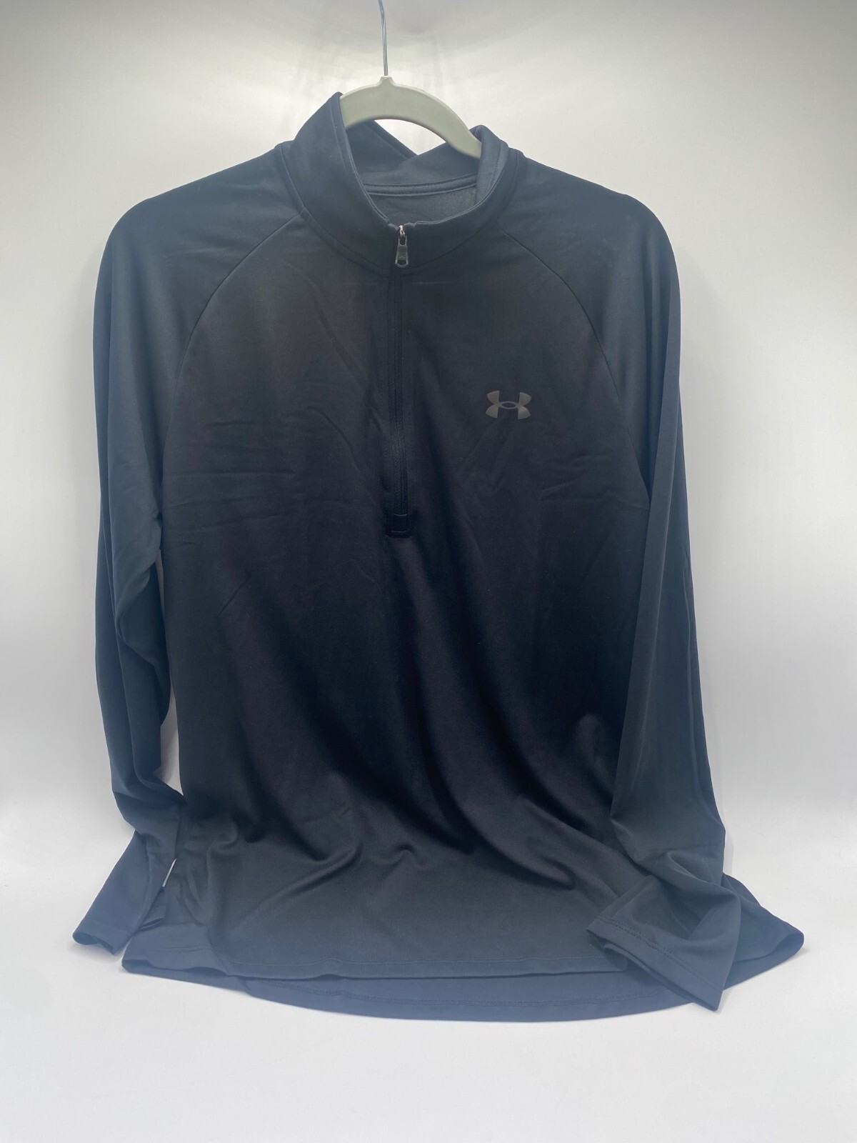 Under Armour Men's UA Tech 2.0 1/2 Zip LS T-Shirt Long Sleeve T-Shirt Black gallery