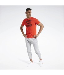 Reebok Mens Gains And Glory Graphic T-Shirt, Red, Medium