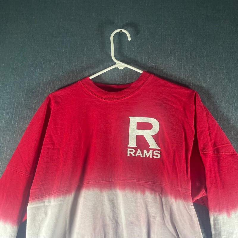 Rutgers Men Spirit Jersey Size S Multi Colorblock Cotton Cheerleader Riverside gallery