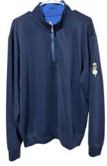 F&G Tech Men’s Golf Pullover 1/4 Zip Long Sleeve Sweatshirt Size XL Blue