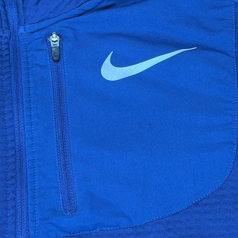 Nike Dri-FIT Therma Sphere Element Half-Zip Running Top Blue Men’s Size Medium gallery