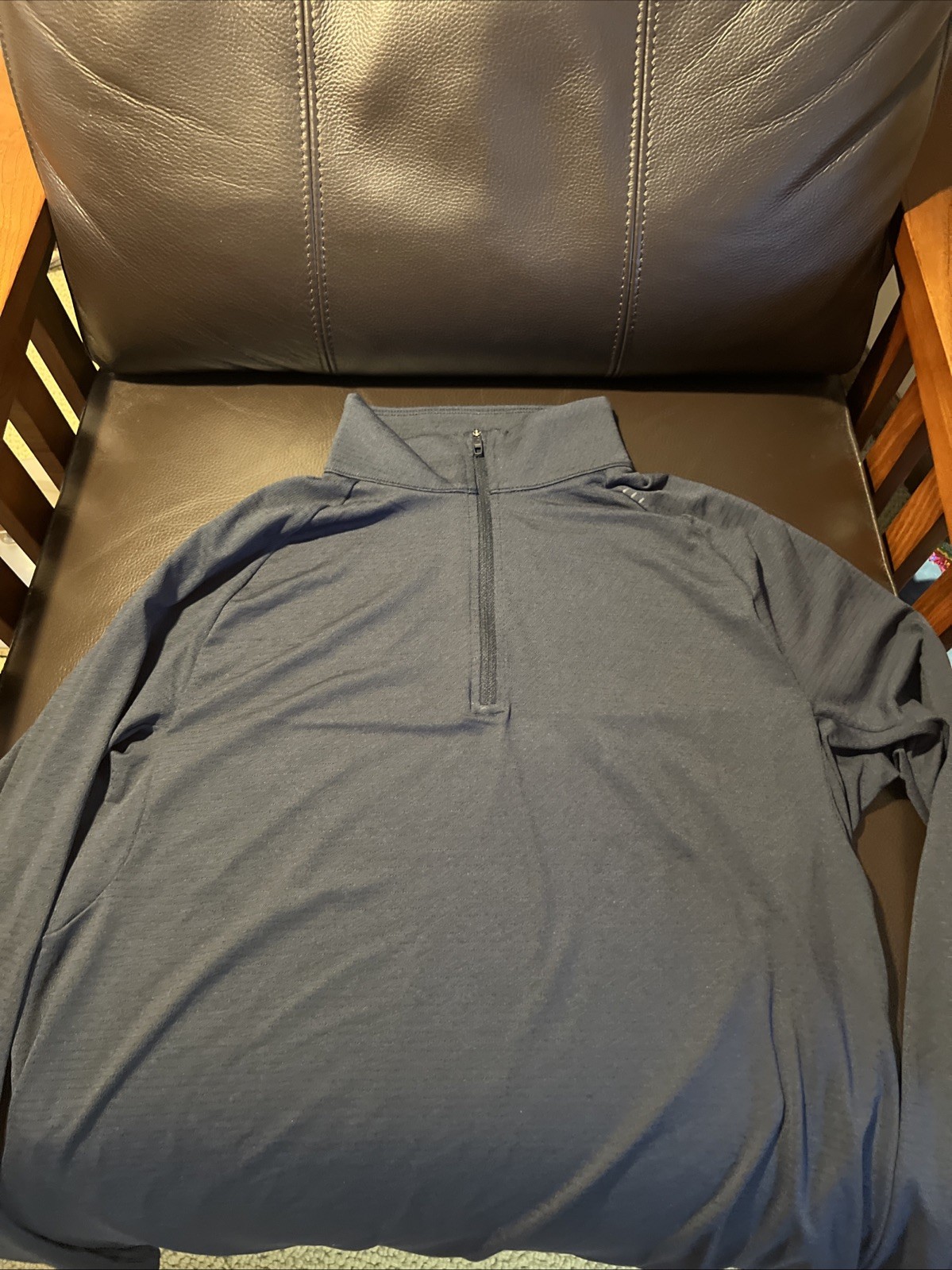 Lululemon Men’s License To Train Half Zip Size Medium True Navy NWT gallery