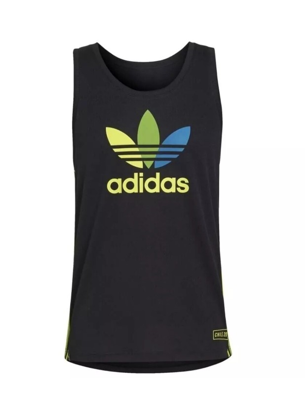 Adidas Originals Chile 20 Holographic 3S Trefoil Tank Top {HM8215} Men SZ Small gallery