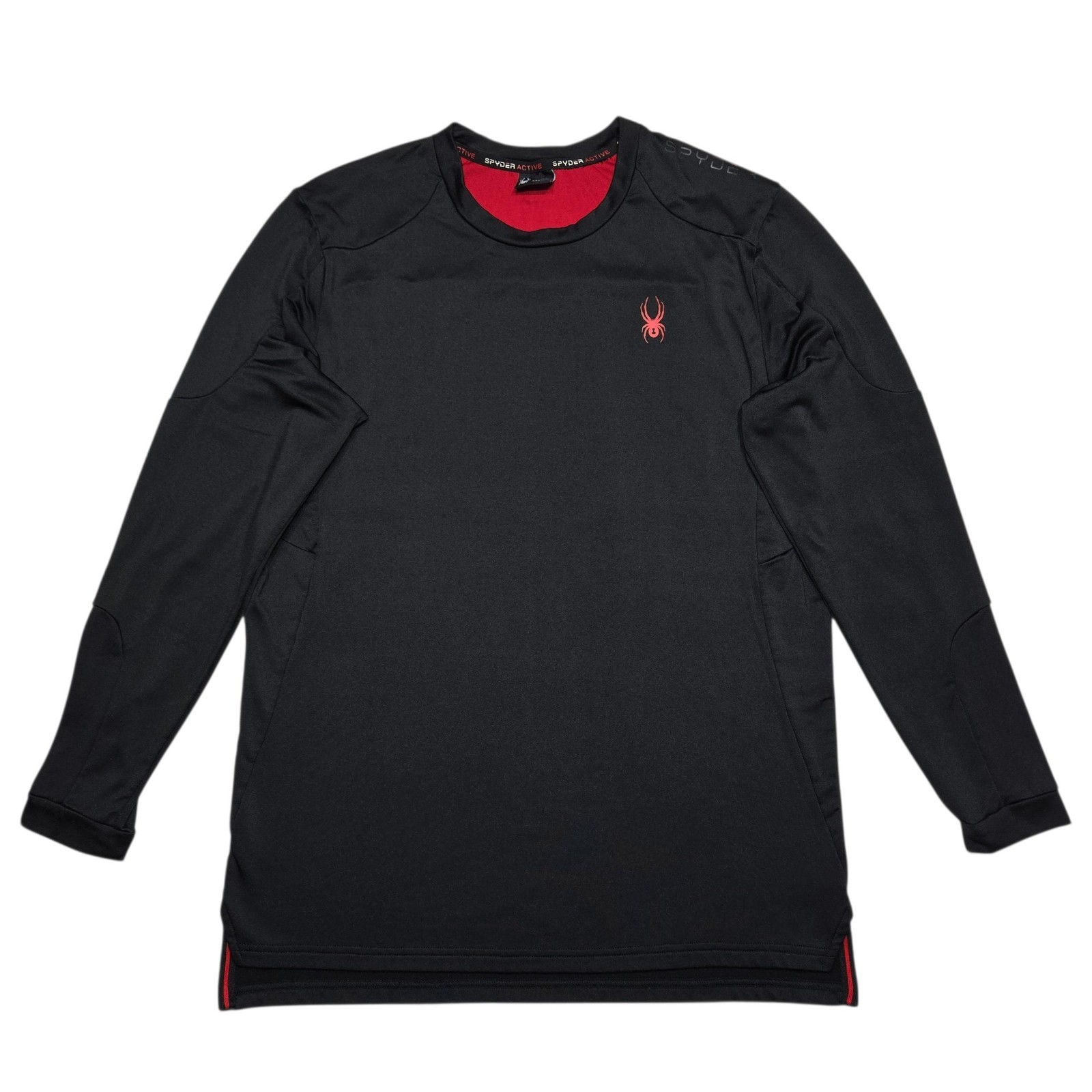 Spyder Active Shirt Mens Large Black Long Sleeve Pro Web Thermal Performance gallery