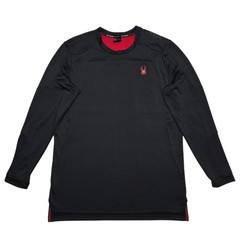 Spyder Active Shirt Mens Large Black Long Sleeve Pro Web Thermal Performance