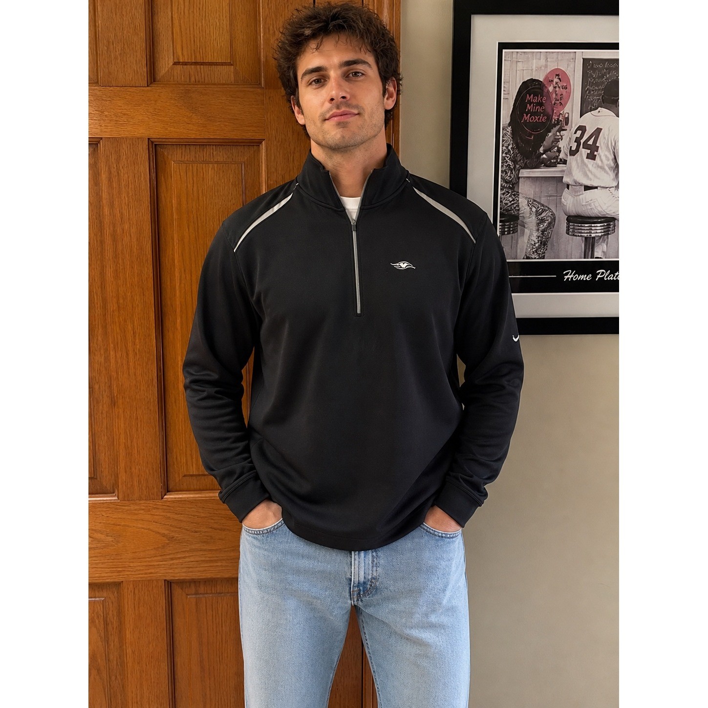 Nike Golf Disney Cruise Line Dri-FIT Quarter Zip Pullover Mens XL Black Athletic gallery