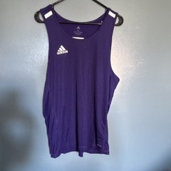 adidas T19 Singlet M XL Purple Aeroready Primegreen Men’s Athletic Tank