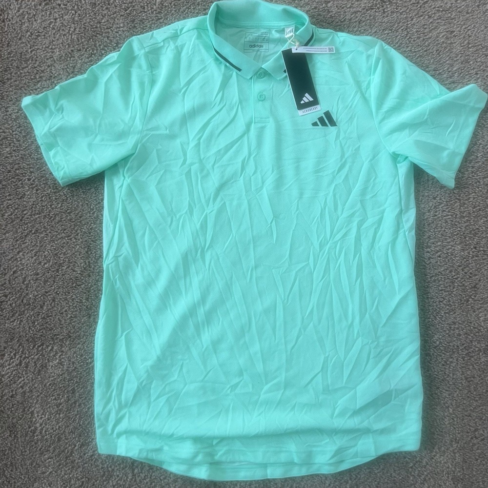Adidas men Club Tennis Piqué Polo Shirt Size 2XL Golf HT7165 Aero Ready