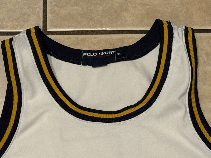 FACTORY DEFECT Vintage Y2K Polo Sport Ralph Lauren USRL 5 Basketball Jersey XL gallery