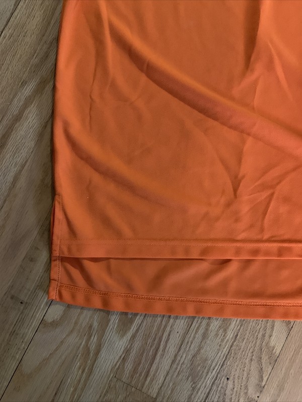 TOMMY HILFIGER 1/4 Zip Pullover Long Sleeve Size Large Orange gallery