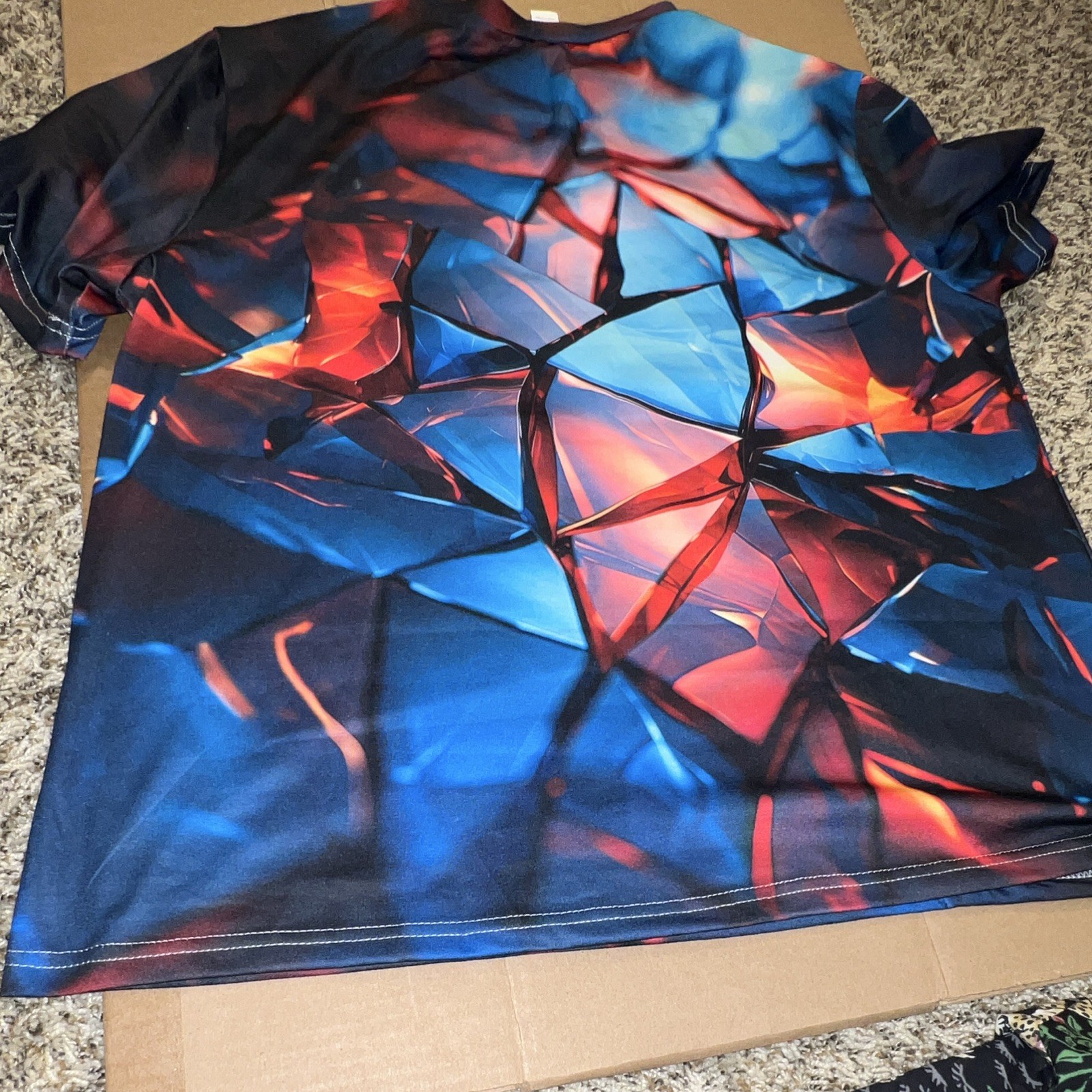 Men's 2XL Regular Fit Lightweight Crew Neck Short Sleeve Polyester Tee Blue gallery