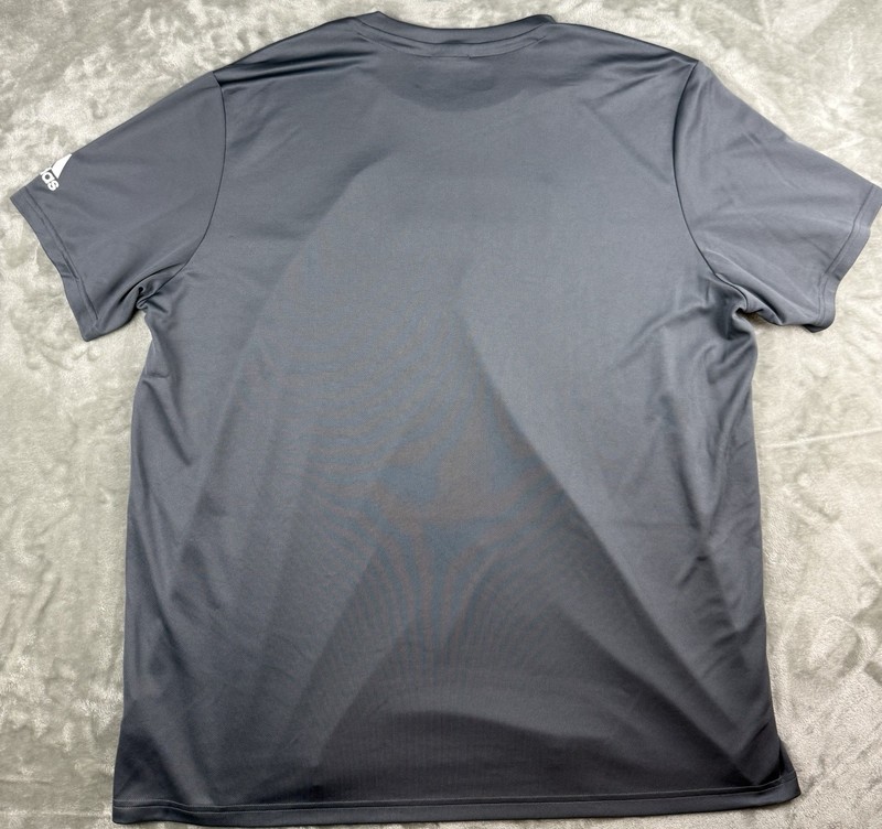 Adidas 2020 Our Future Is Clear Gray Performance T Shirt Mens 2XL gallery