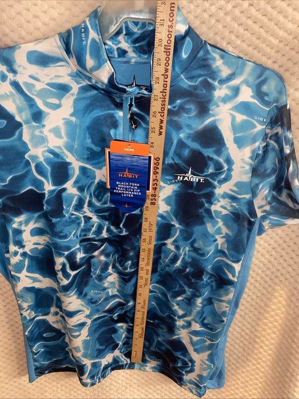 Habit Men’s Large Black Fork Mountain Trail 1/4 Zip Performance layer Size XL gallery