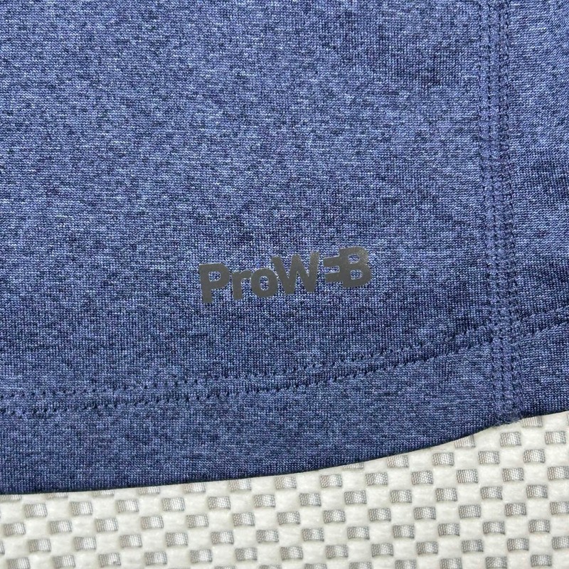 Spyder Active Heather Blue Shirt Performance Base Layer Men's XXL Athleisure Gym gallery