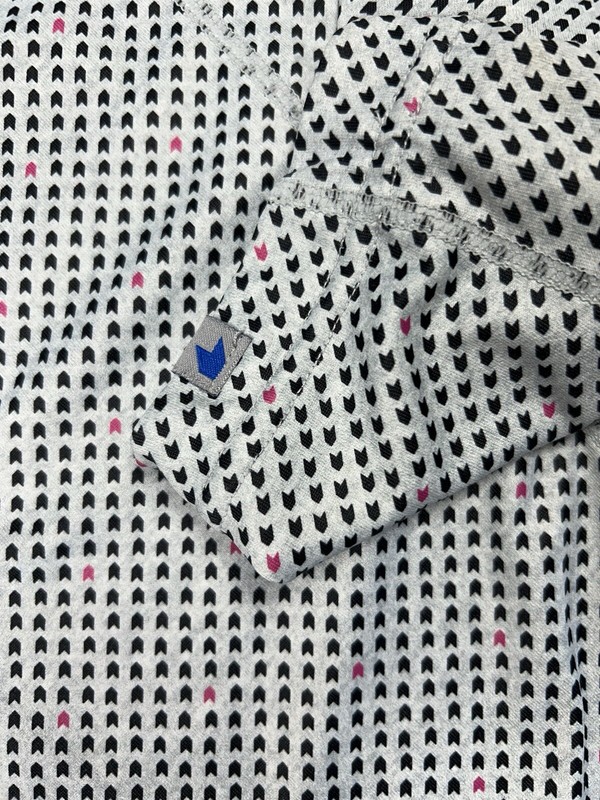1764 Golf Pullover Jacket Men's M Gray 1/4 Zip Geometric Stretch Performance gallery