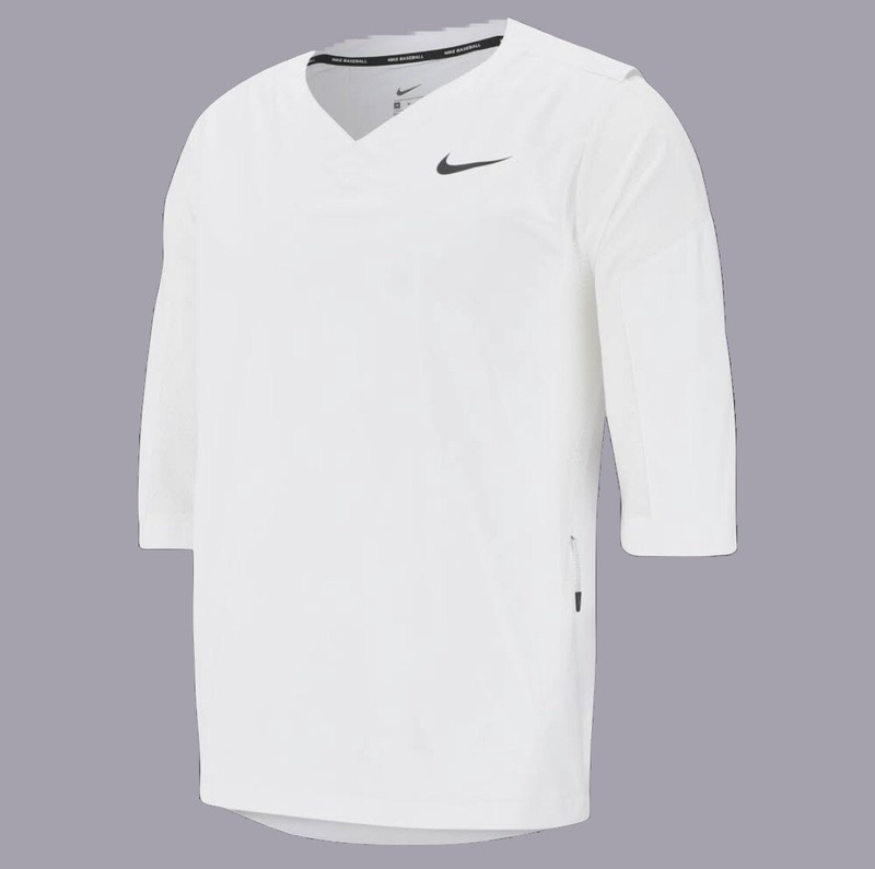 Nike Baseball Hot Pullover Jacket - Top 3/4 Sleeve Men’s Medium NWT 897383-100 gallery